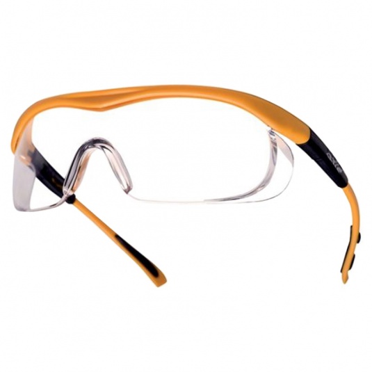 Bollé Targa Clear Safety Glasses with Saffron Frames TAPSI