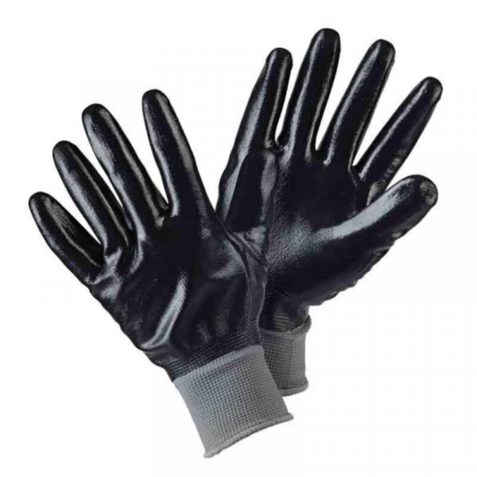 12 Paia - Guanti da Lavoro Dermi-Grip NPR15 Nitrile Sandy - A335 Portwest