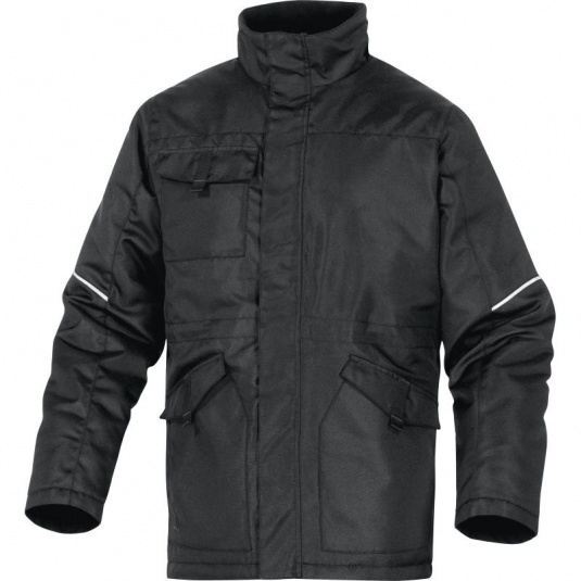 Delta Plus CARSON Mach Black Waterproof Parka with Removable Hood