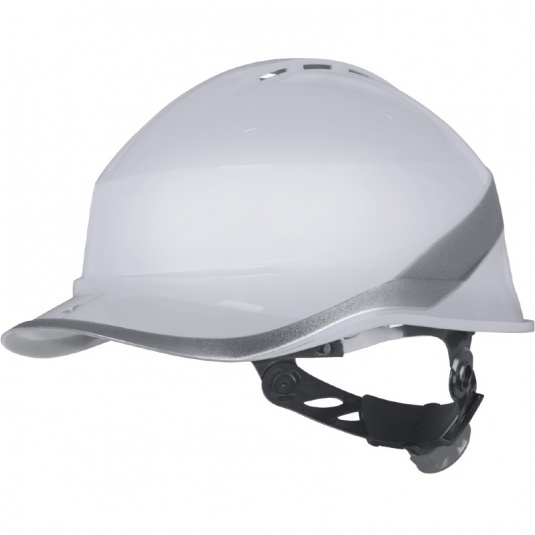 Delta Plus Diamond VI Wind Baseball-Cap-Shaped Vented Safety Helmet (White)