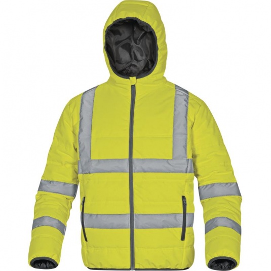 Delta Plus DOONHV High Visibility Yellow Quilted Thermal Jacket