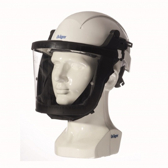 Draeger Xplore 8000 White Helmet with Visor Workwear.co.uk