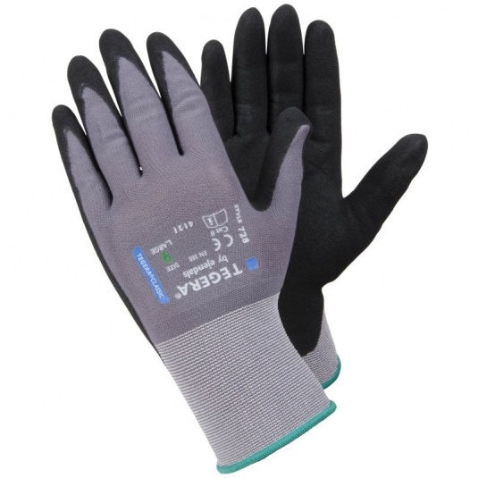 Ejendals Tegera 728 Nitrile Palm-Dipped Gloves
