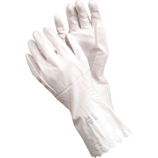 Ejendals Tegera 8190 PVC Chemical-Resistant White Gloves
