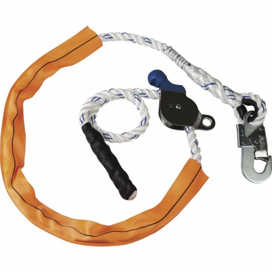 Delta Plus EX118200A 2m Adjustable Work Positioning Lanyard with Tensioner