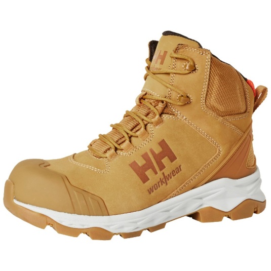 Helly Hansen Oxford Mid S3 Sicherheitsstiefel In Weizenbraun – Größe 44, Mit Metallfreier Zehenkappe Und Durchtrittschutz