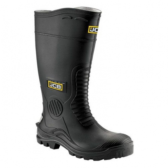 JCB Hydromaster Black Anti-Static Waterproof Safety Wellington Boots