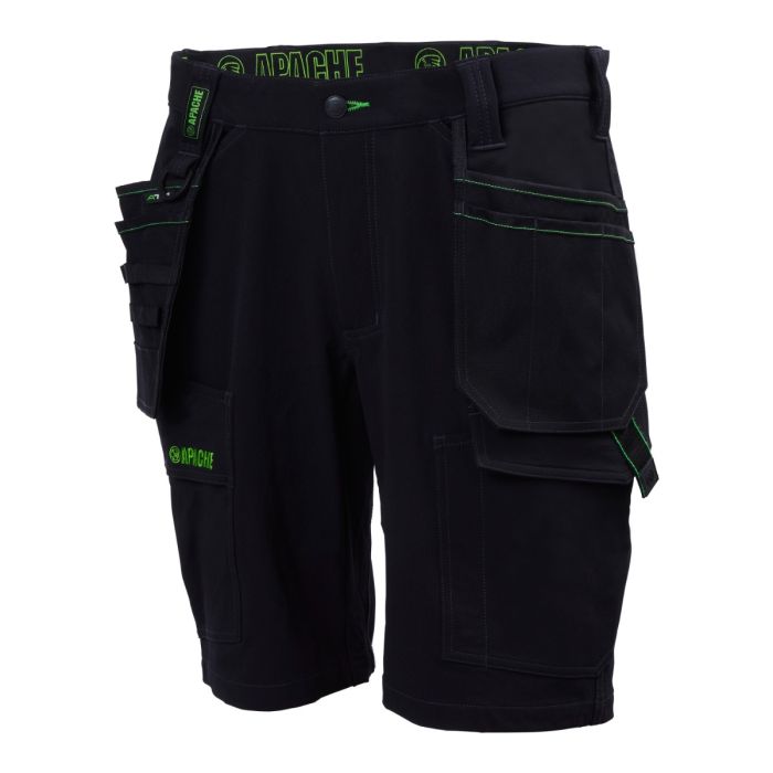 Apache Whistler Four Way Stretch Shorts Black