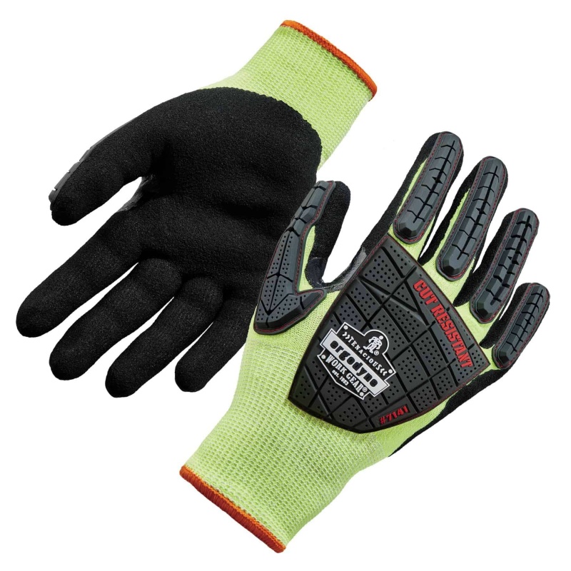ProFlex 7141 Hi-Vis Nitrile Cut Impact Gloves