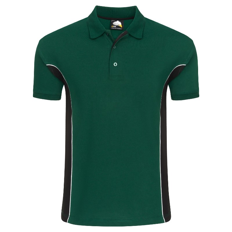 Black and green polo shirt discount
