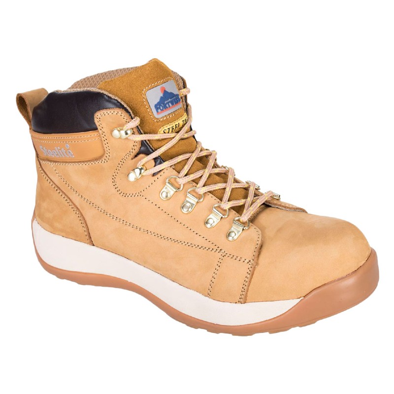 Portwest FW31 Steelite Mid Cut Nubuck Boots SB HRO (Honey)