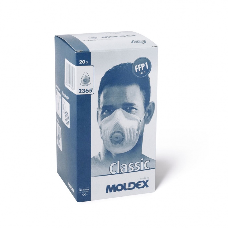 Moldex 2365 Classic FFP1 Disposable Dust Mask with Ventex Valve (Box of ...