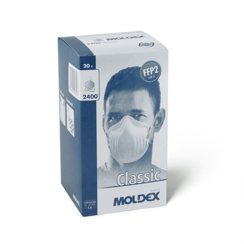 Moldex 2400 Classic FFP2 Disposable Dust Mask (Box of 20) - Workwear.co.uk