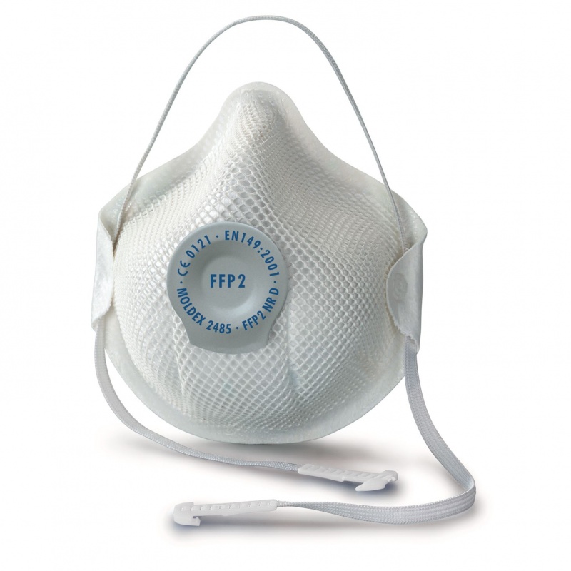 Moldex Smart 2485 FFP2 Disposable Dust Mask with Ventex Valve (Box of ...