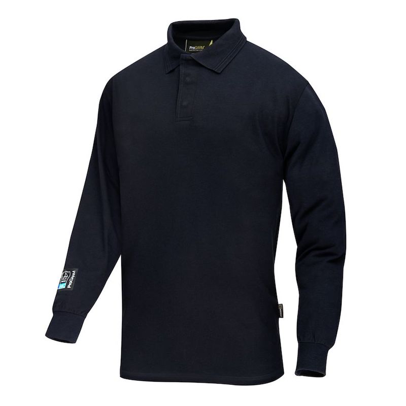 ProGARM 5280 Navy Arc Flash Polo Shirt - Workwear.co.uk