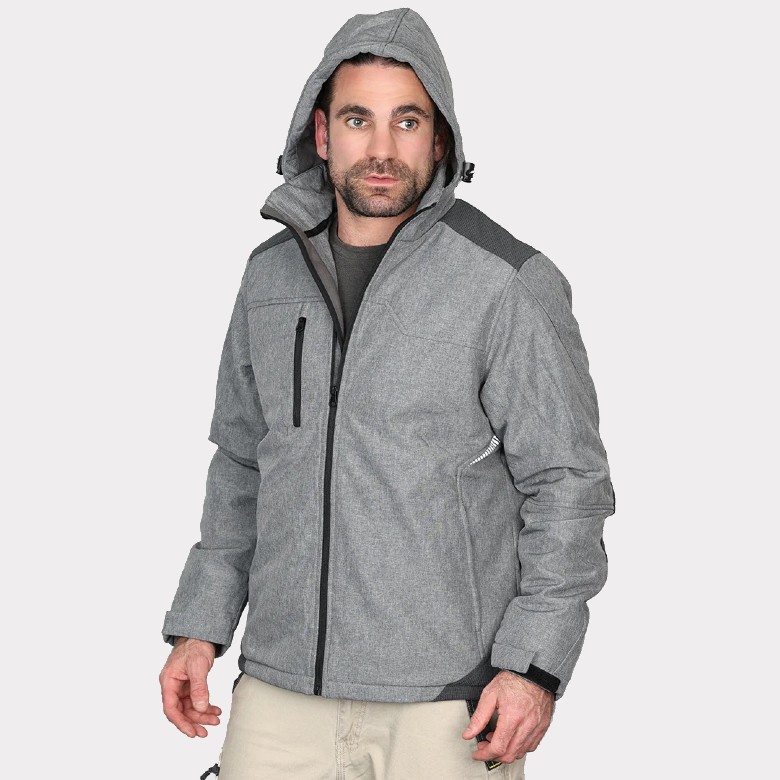 Bisley Flx & Move Charcoal Waterproof Jacket - Workwear.co.uk