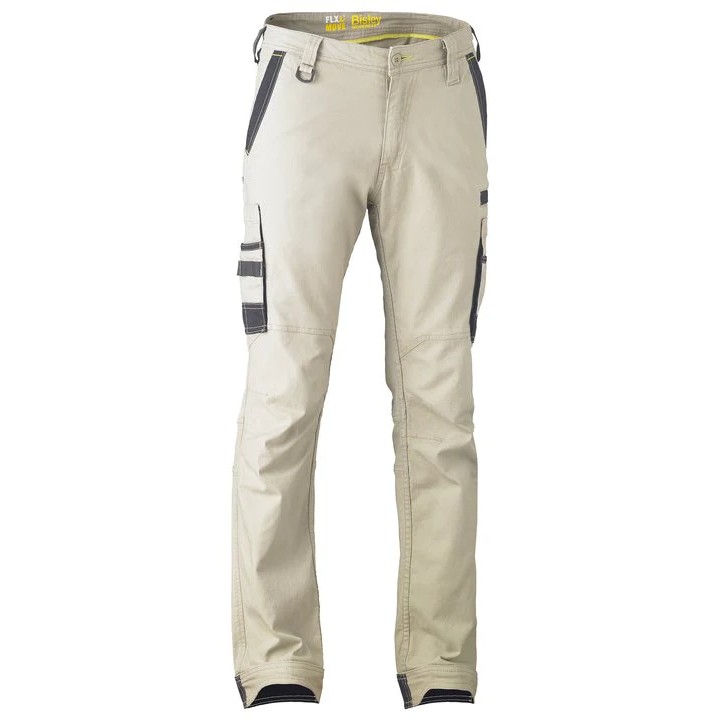 Bisley Flx Move Black Cargo Trousers Short Workwear