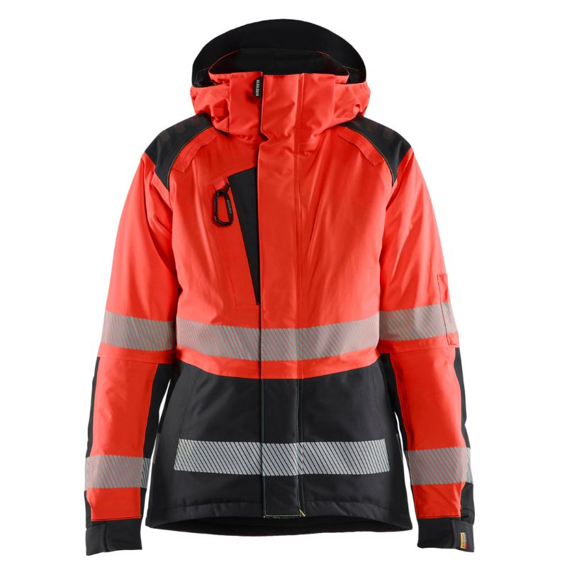 Blaklader Workwear 4456 Women's Class Winter Hi-Vis Jacket (Red  Hi-Vis/Black)