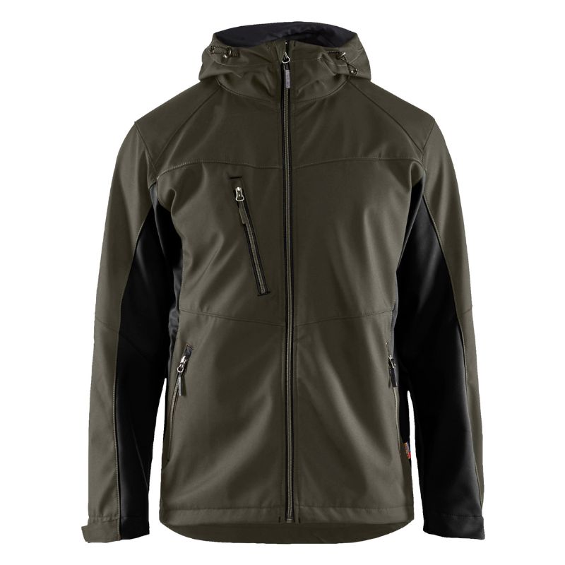 Blaklader 4753 Olive Green Softshell Jacket Workwear