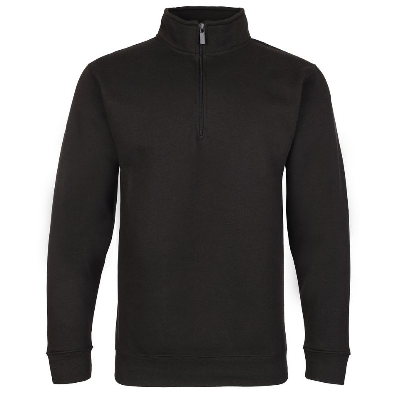 Fort Workwear 167 1/4 Zip Sweatshirt Black - Main Image