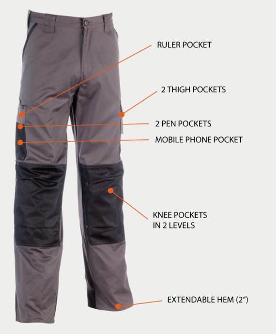 Herock Mars Combat Work Trouser Pockets