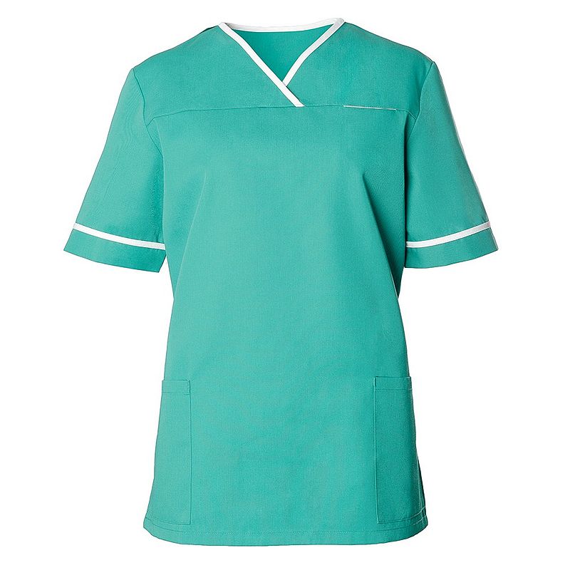 Alexandra Workwear Women's ContrastTrim Scrub Tunic Workwear.co.uk