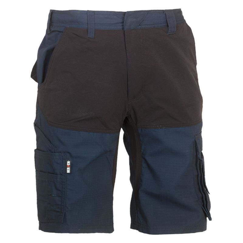 Herock Hespar 4 Way Stretch Bermuda Work Shorts Navy Black