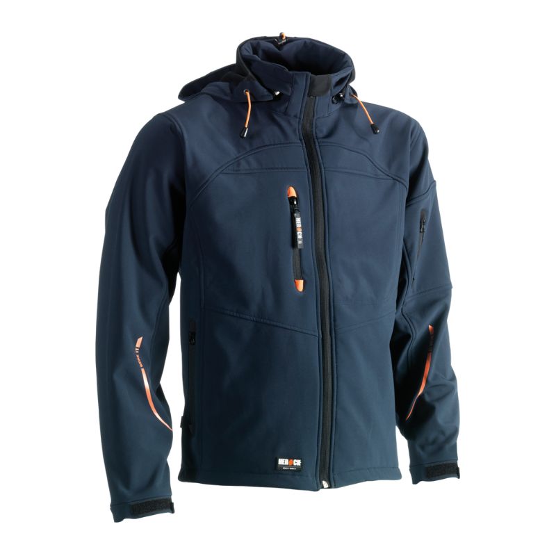 Herock Poseidon Soft Shell Jacket Navy Workwear