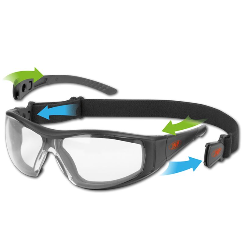 JSP Stealth Hybrid UV Light Goggle Glasses Workwear.co.uk