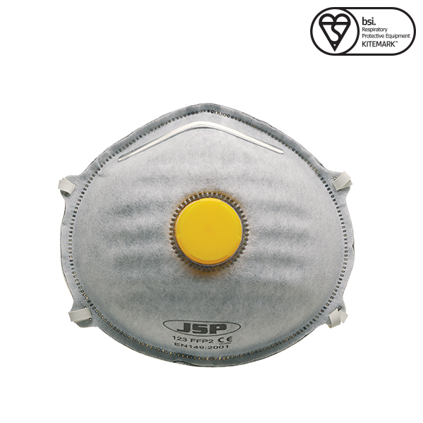 JSP FFP2 Disposable Moulded Face Mask with Valve Workwear.co.uk