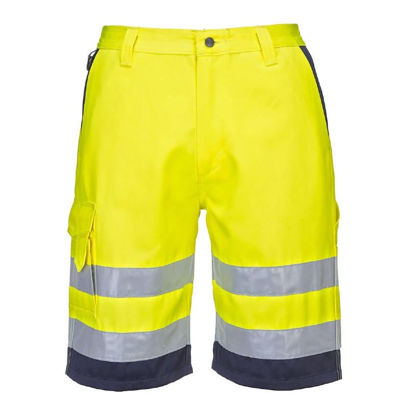 Portwest L043 Hi-Vis Work Shorts (Yellow) - Workwear.co.uk