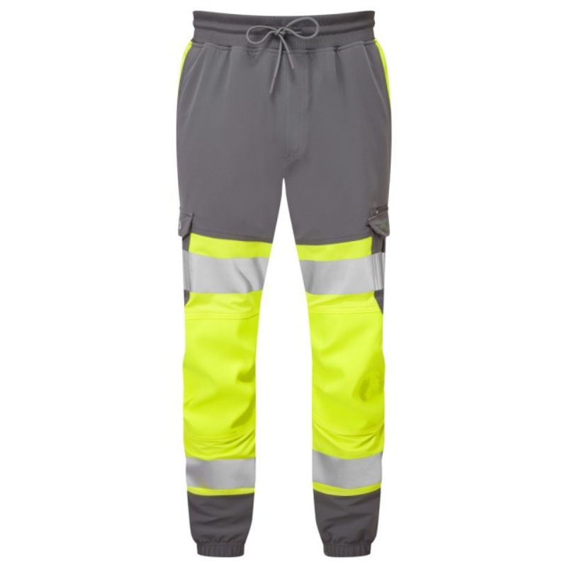 Leo JT01 EcoViz Hi-Vis Yellow Joggers