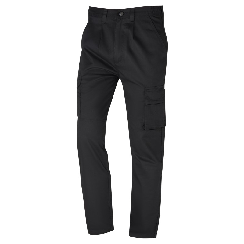 Women Cargo Combat Work Trousers Black Ladies Cotton Lightweight Cargo  Pents 