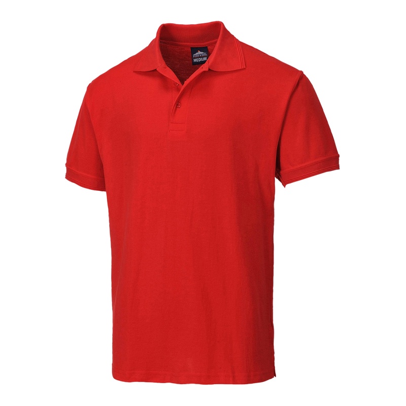 Portwest B210 Red Polo Shirt - Workwear.co.uk