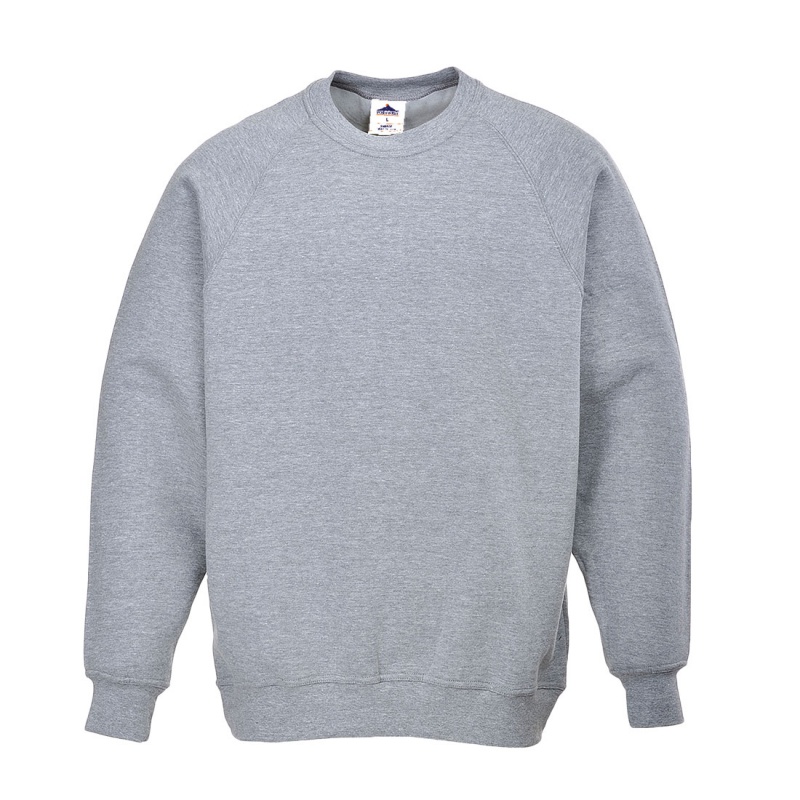 Portwest B300 Classic Grey Sweatshirt - Workwear.co.uk