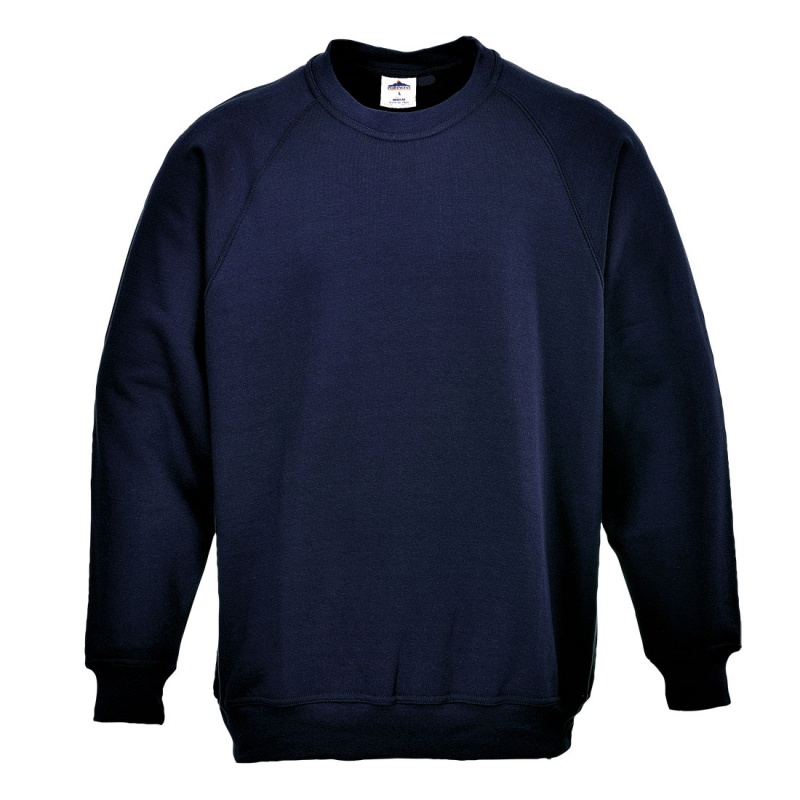 Portwest B300 Classic Navy Sweatshirt - WorkWear.co.uk