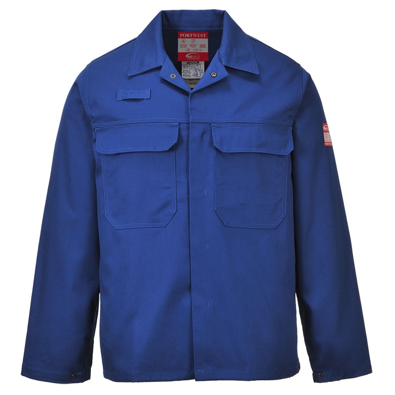 Portwest BIZ2 Blue Bizweld Jacket - Workwear.co.uk