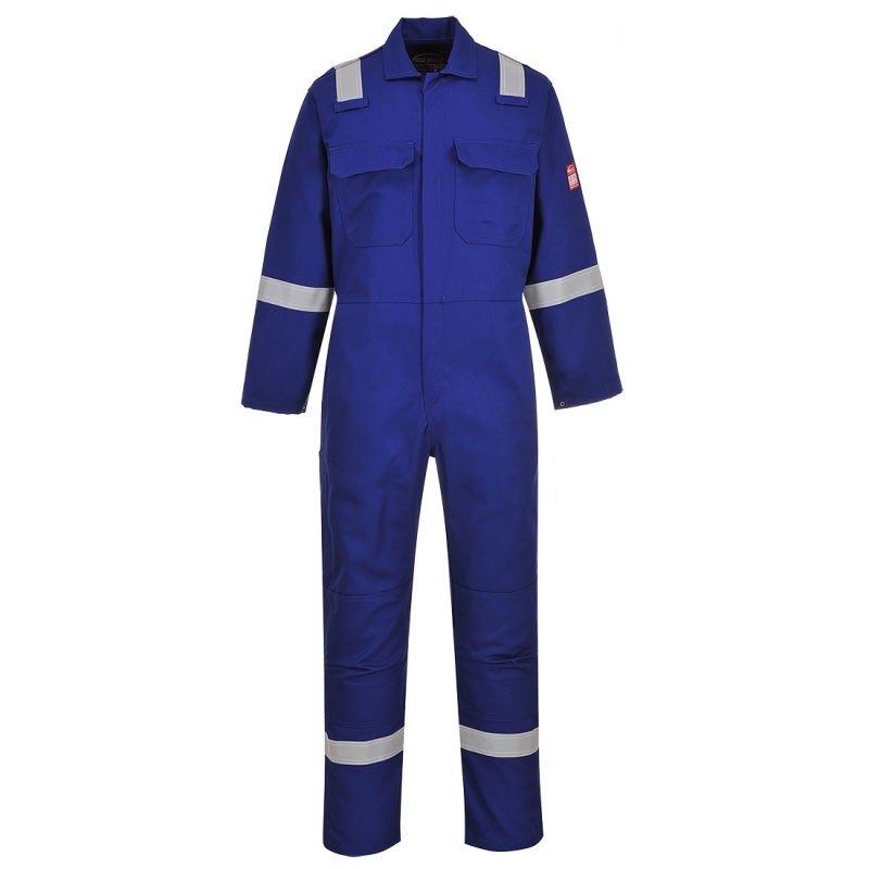 Portwest BIZ5 Blue Iona Bizweld Coveralls Workwear.co.uk