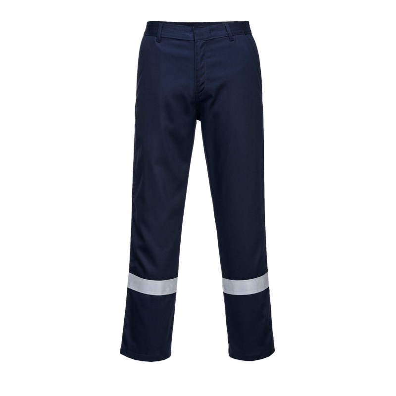 Portwest BZ14 Navy Iona Bizweld Trousers - Workwear.co.uk