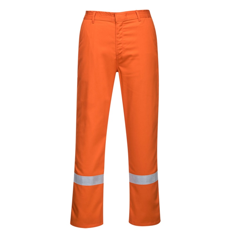 Portwest BZ14 Orange Iona Bizweld Trousers - WorkWear.co.uk