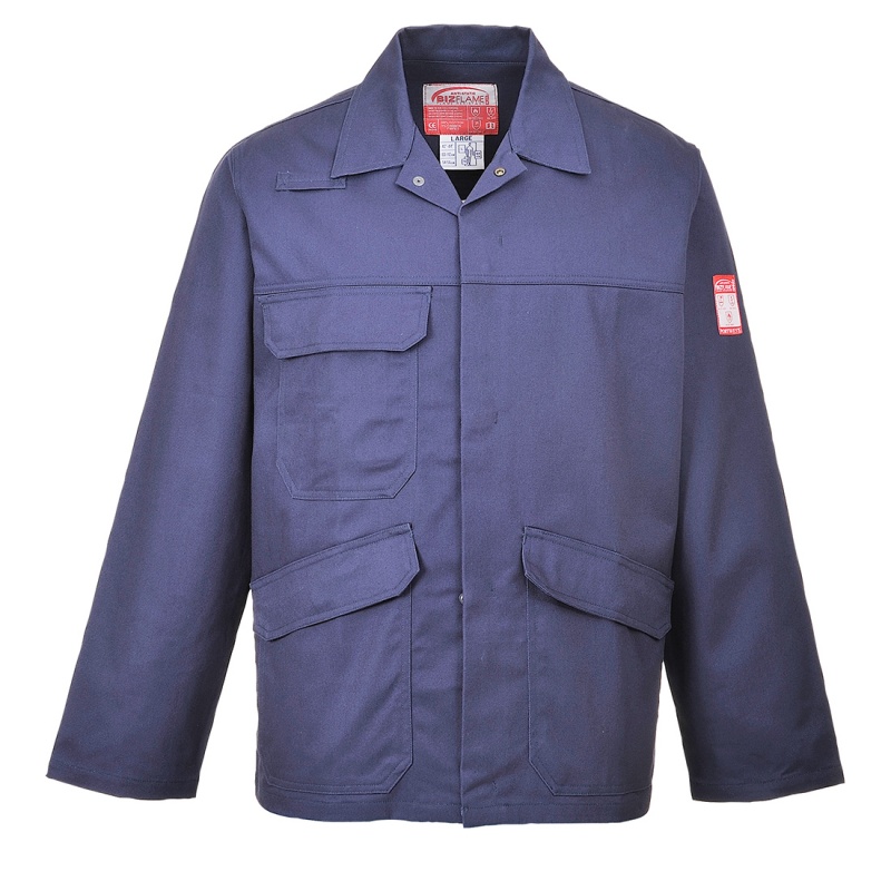 Stay Safe On The Job: Portwest Bizweld Flame Resistant Welding Jacket (BIZ2) - Men's