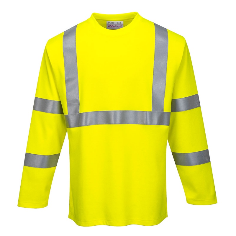 Portwest FR96 High-Vis Flame-Resistant Long-Sleeve Shirt