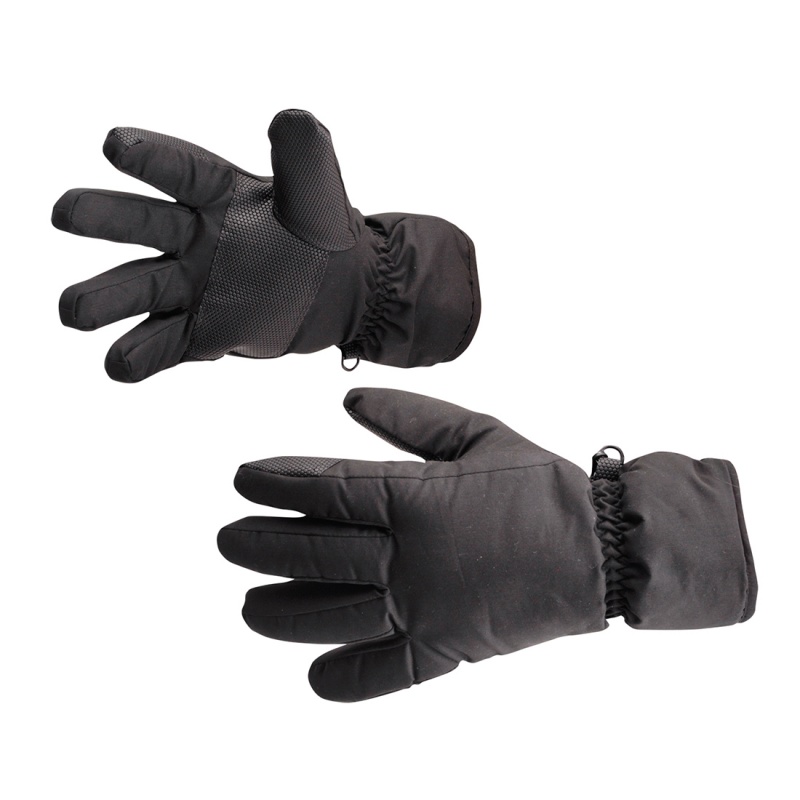 Portwest GL10 Black Waterproof Ski Gloves Workwear.co.uk