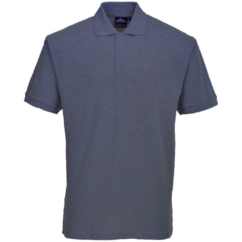 Portwest B210 Men's Grey Naples Polo Shirt Workwear.co.uk