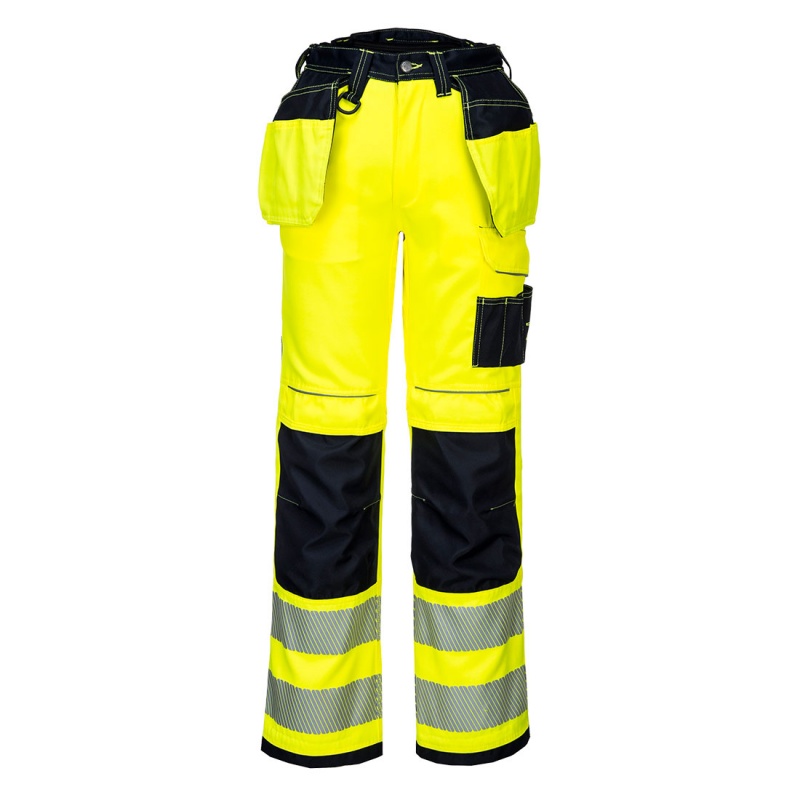 38R-T501 Portwest PW3 Hi-vi Holster Pantalons de travail Pantalons orange//noir taille