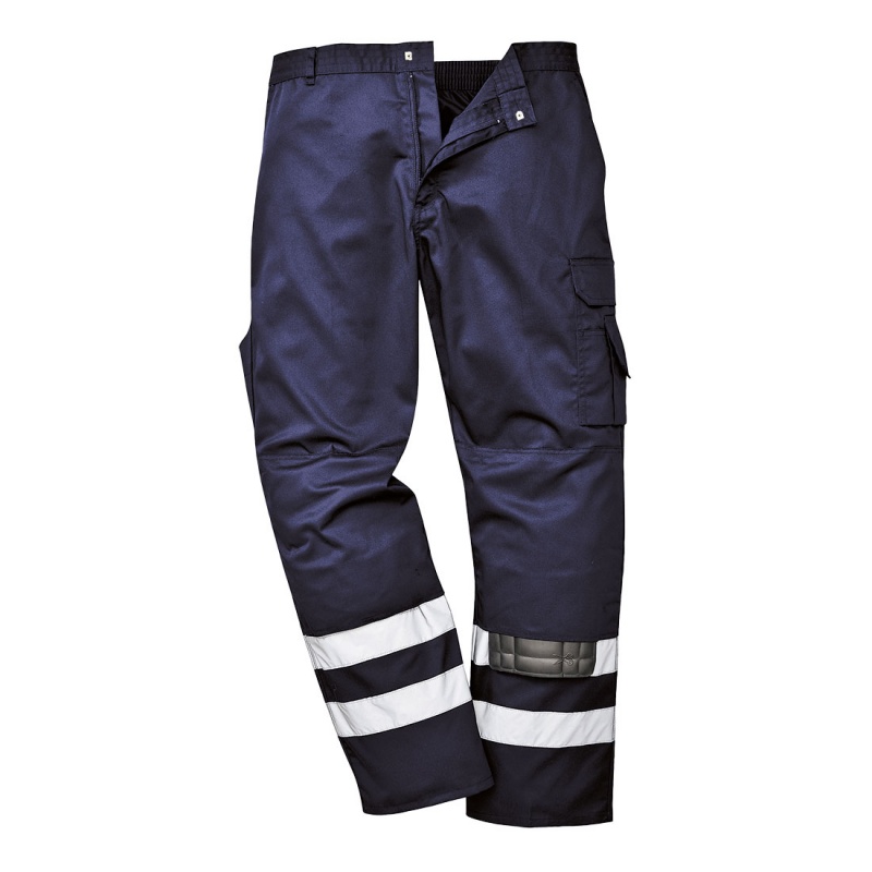 Portwest S917 Navy Iona Safety Trousers Workwear.co.uk
