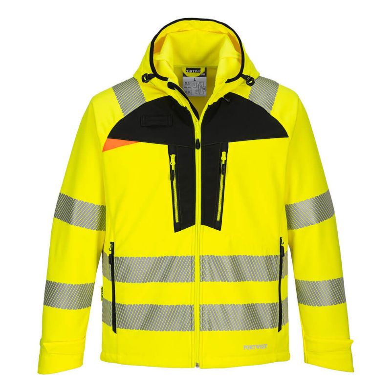 Portwest DX475 Hi Vis Softshell Jacket Workwear