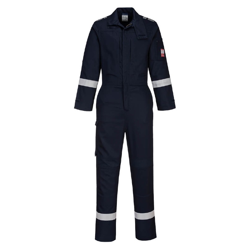 Portwest FR502 Navy Flame Retardant Coveralls Workwear