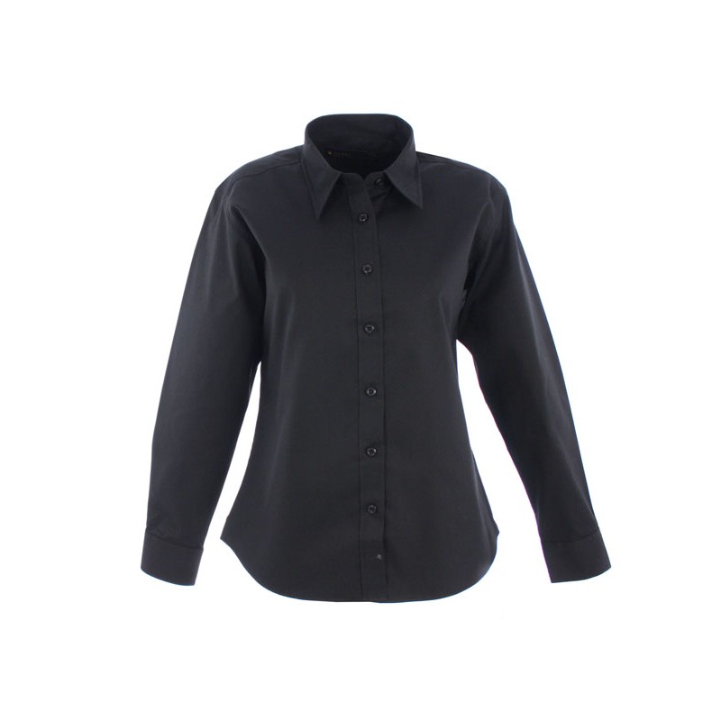 ladies black work shirt
