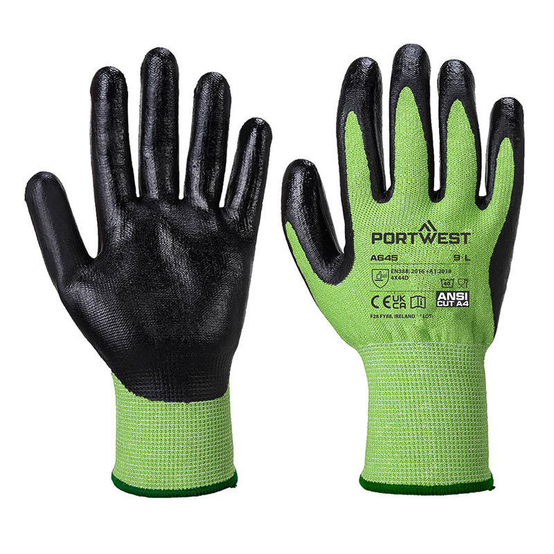 Portwest A645E8 Cut-Resistant Foam Coated Gloves - Workwear.co.uk